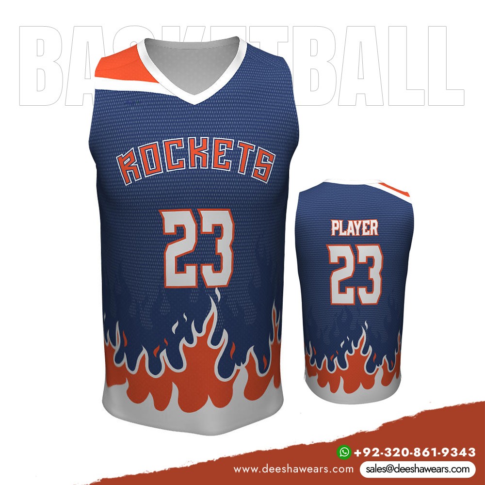 V-Neck Basketball Jersey